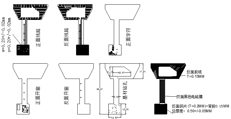 電商ERP組件化柔性線(xiàn)路板手持終端數(shù)據(jù)采集器分層圖